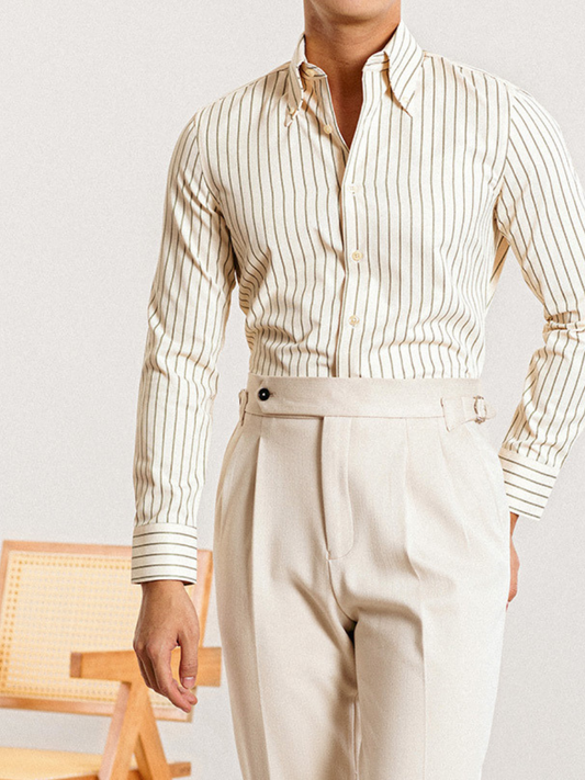 Ennis® | Premium Men'S Striped Business Shirt With Long Sleeves