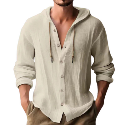 Ignatius® | Button-Down Shirt With Hood For Men