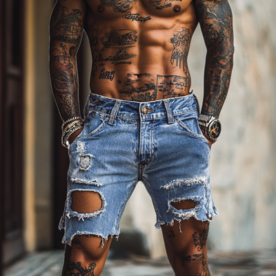 Men's Vine Distressed DeniShorts