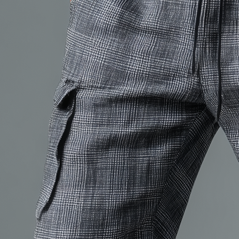 Stanley | Men'S Summer Fashion Plaid Linen Casual Pants