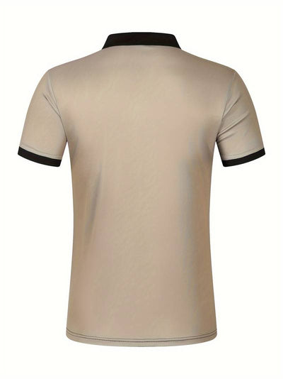 Lucie® | Casual Short Sleeve Stripe Polo Shirt For Men