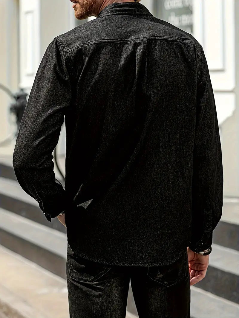 Lou® | Denim Long Sleeve Shirt For Men