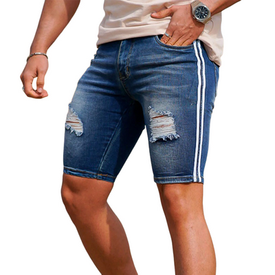 Gerald | Men'S Ripped Sports Denim Shorts