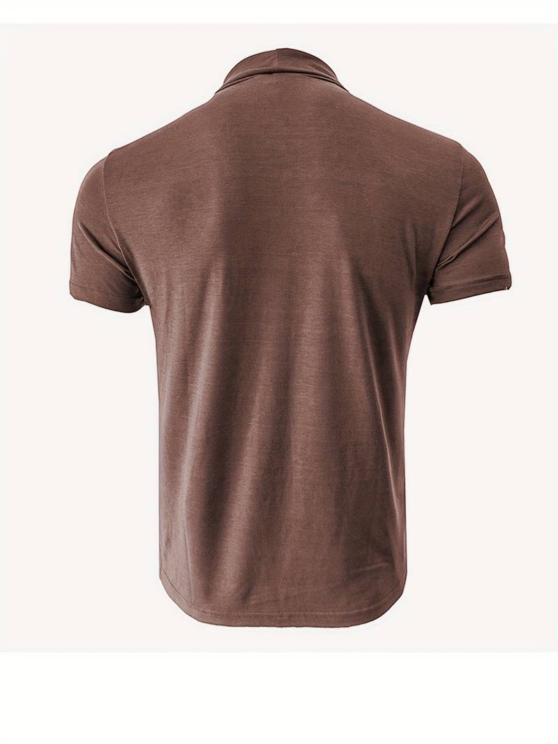 Lucian® | Casual Short Sleeve Turtleneck T-Shirt