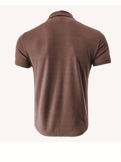 Lucian® | Casual Short Sleeve Turtleneck T-Shirt