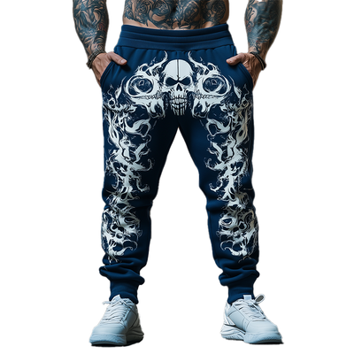 Chip | Men'S Summer Fashion Printed Cotton Blended Casual Pants