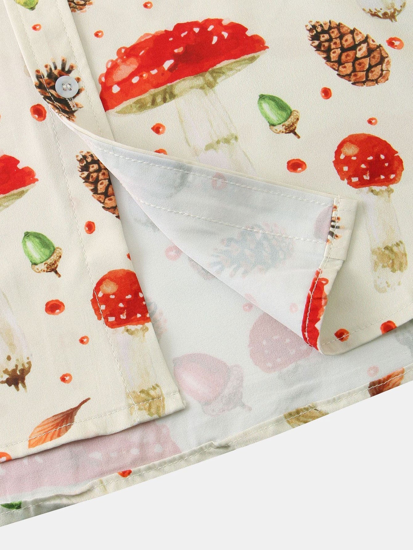 Armando® | Mushroom Pine Nuts Print Shirt