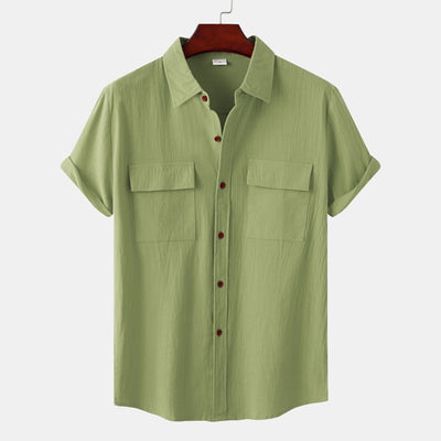 Judas® | Short-Sleeved Linen Shirt For Men