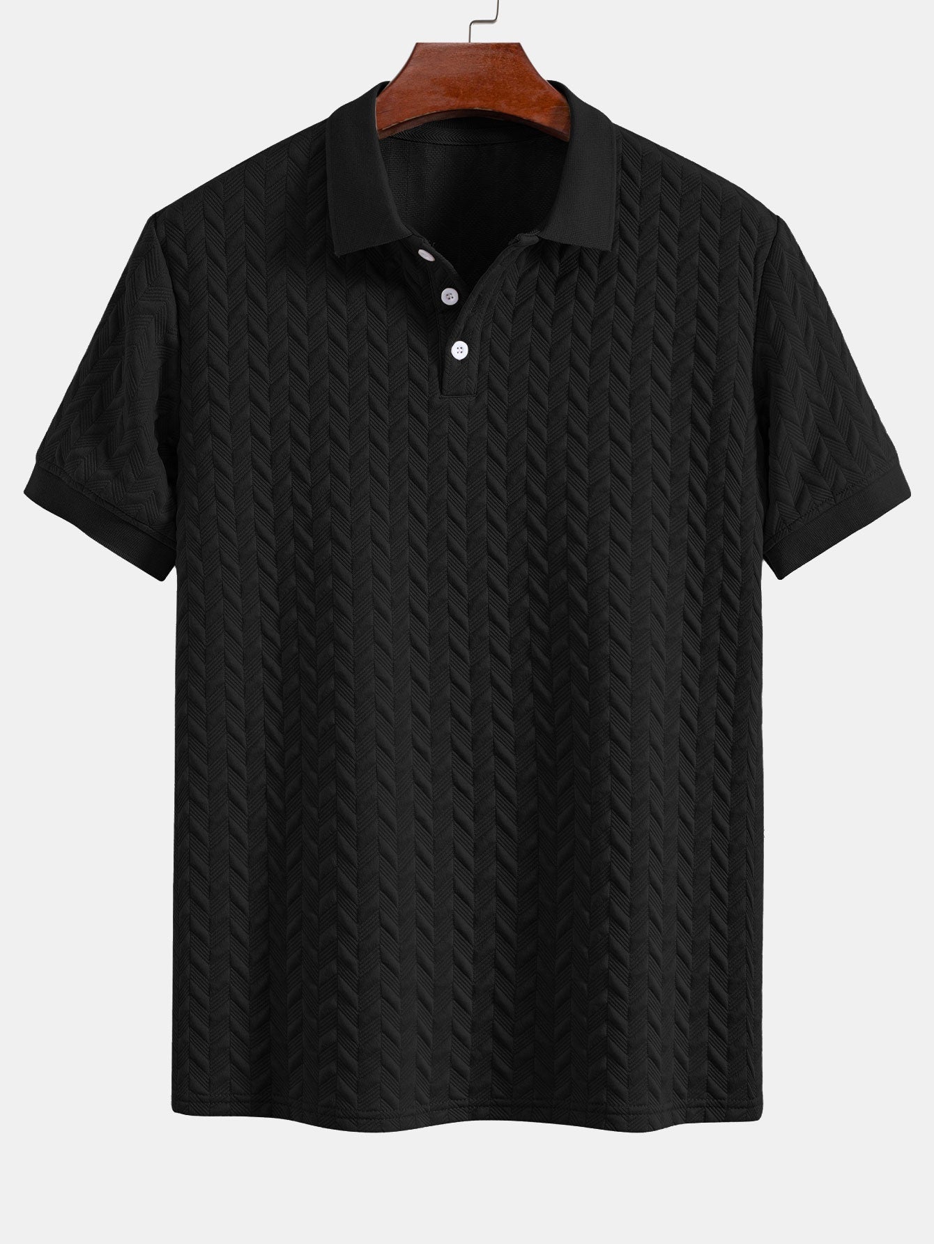 Colton | Geometric Jacquard Polo
