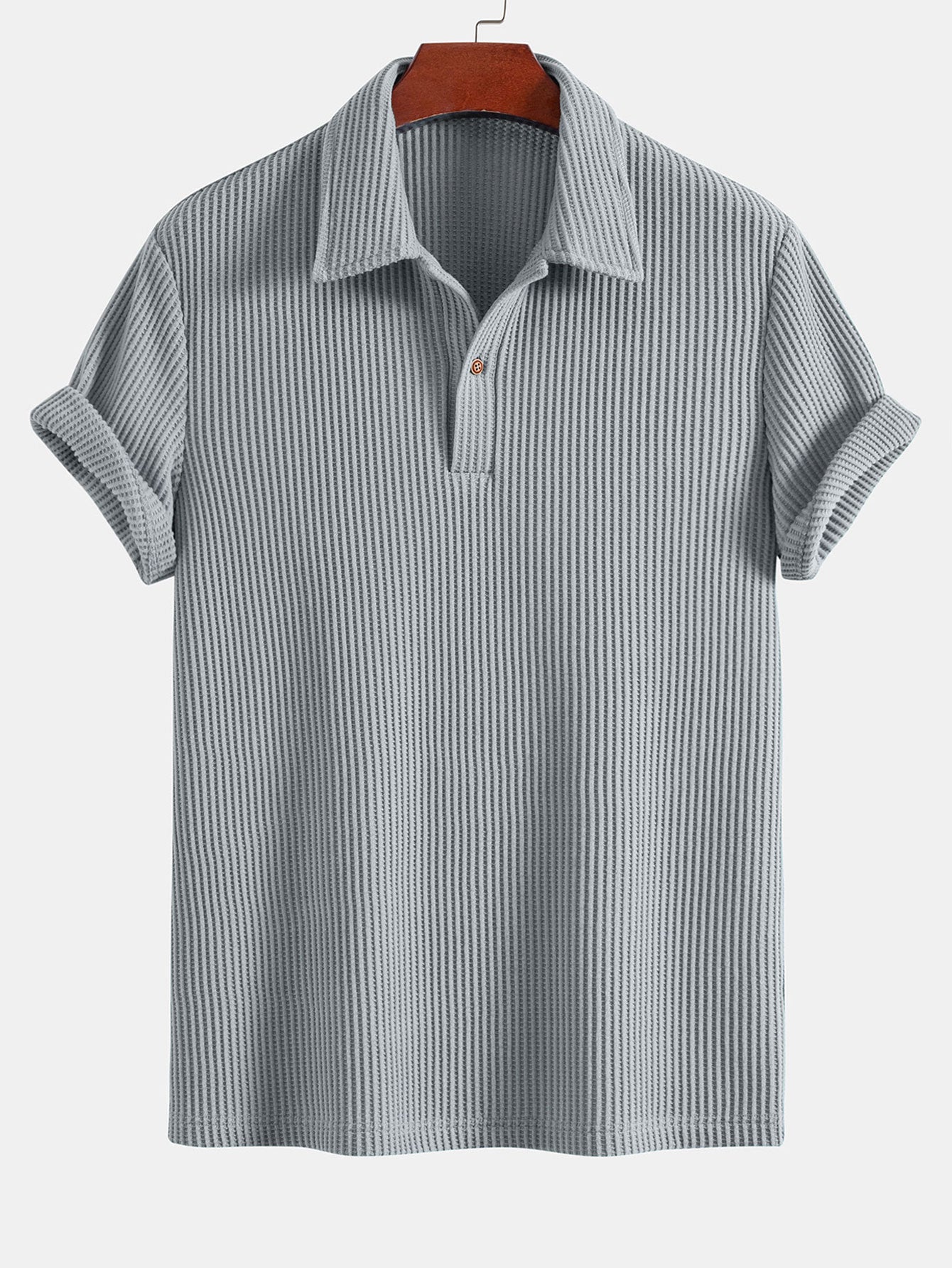 Leo | Short Sleeved Waffle Polo