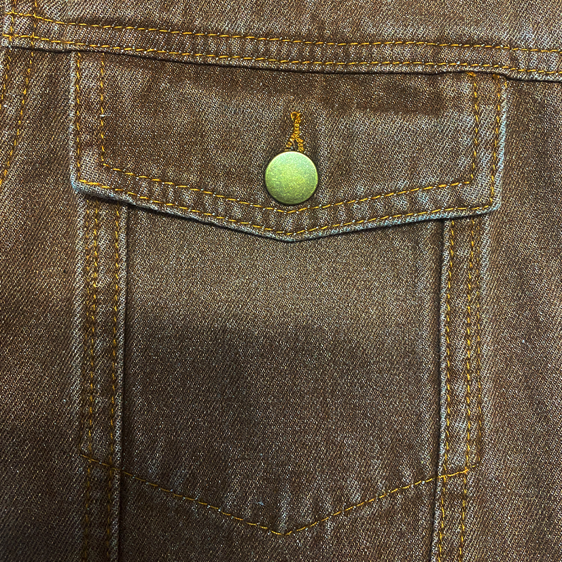 Men's Vine Casal Solid Color Washed DeniJacket