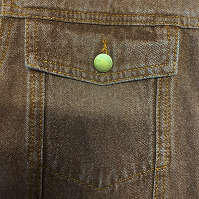 Men's Vine Casal Solid Color Washed DeniJacket