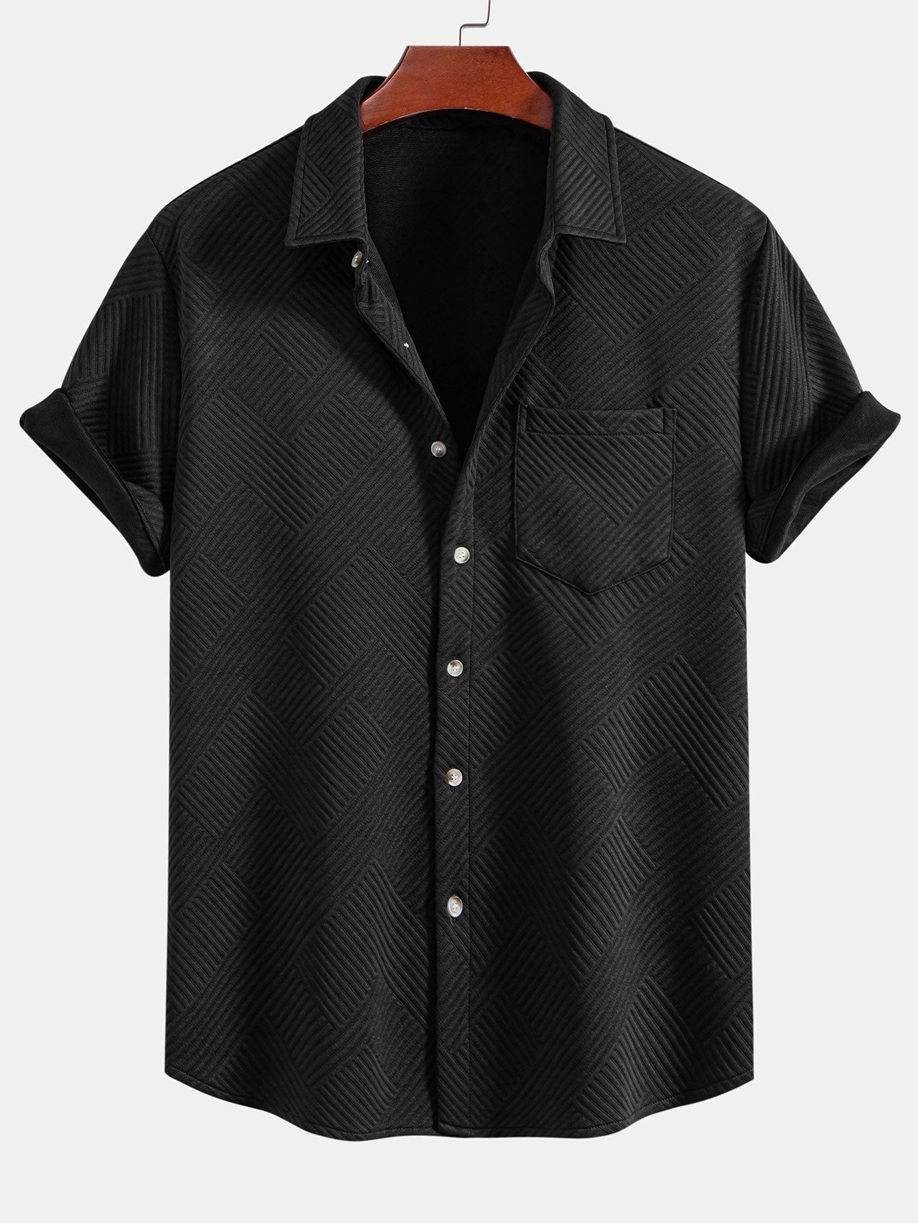 Elías® | Stripe Jacquard Button Up Shirt