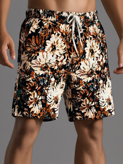 Flavio® | Painted Floral Jacquard Shorts