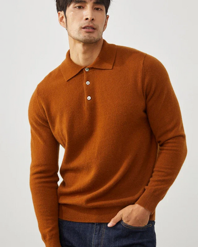 Enzo | Ponza Cashmere Polo Sweater