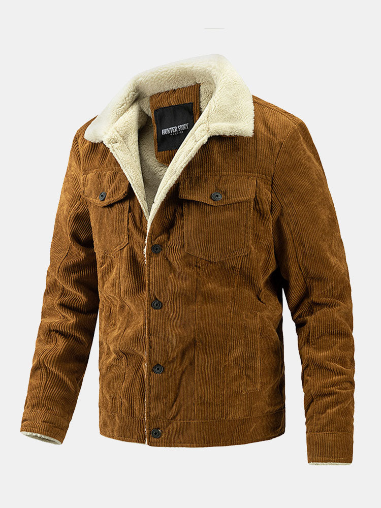 Levi | Regular Fit Teddy Lined Corduroy Jacket