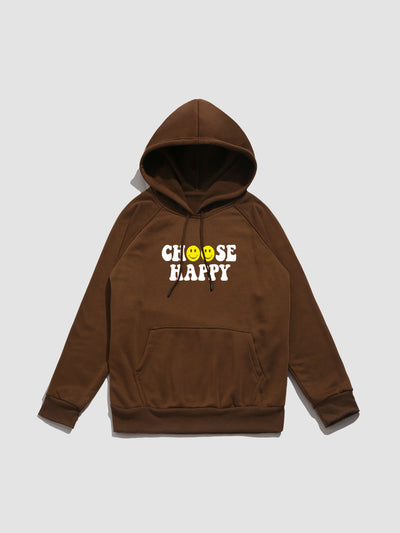 Quintin | Smiley Slogan Print Hoodie