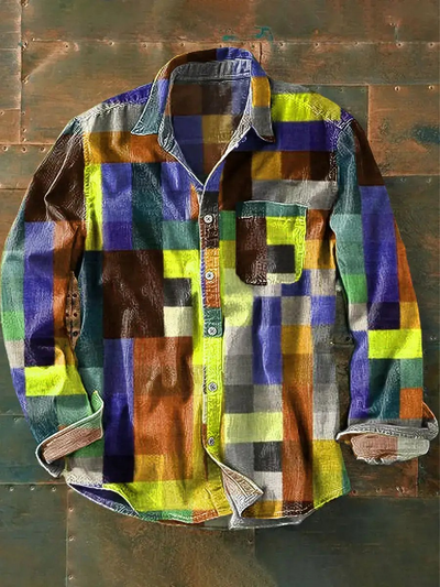 Domingo® | Simple Unisex Long Sleeve Shirt With Rainbow Colors