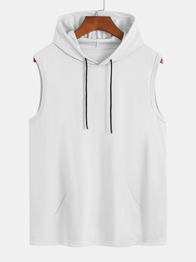 Juvenal® | Athletic Mesh Kangaroo Pocket Hooded Tank