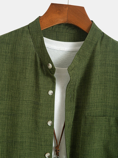 Alboin® | Long Sleeve Stand Collar Shirt