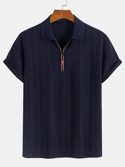 Stanley® | Textured Zipper Polo