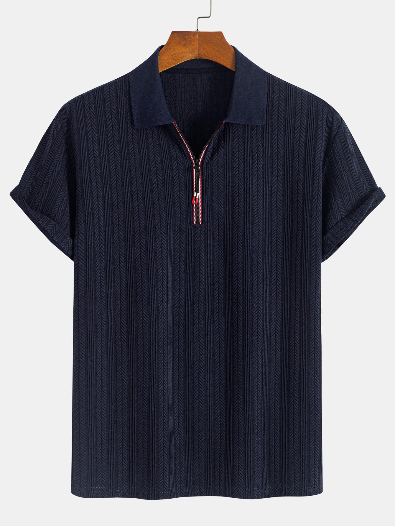 Dallas® | Textured Zipper Polo