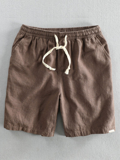 Charlie® | Linen Cotton Blend Drawstring Shorts