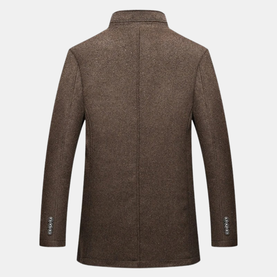 Lando | Thick wool trench coat for men