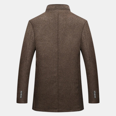 Lando | Thick wool trench coat for men