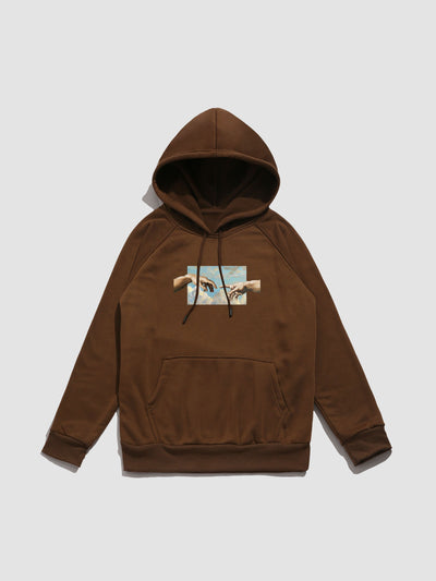 Martin | Creation Of Adam Print Hoodie