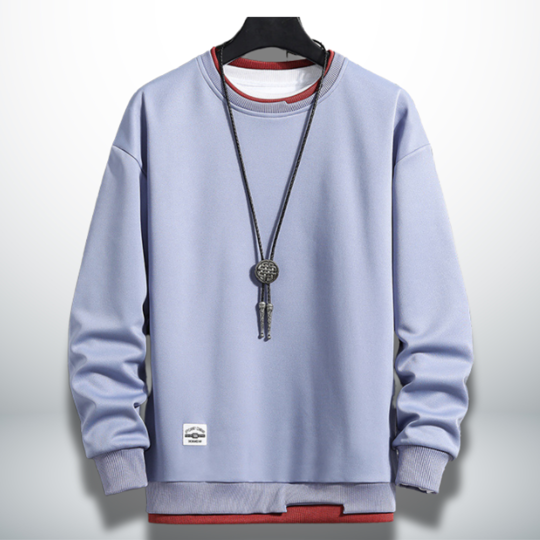 Benedicto® | Comfortable and practical sweatshirt in solid colour