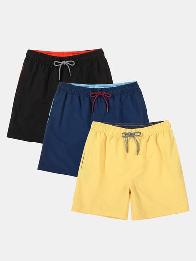 Adelhelm® | 3 Pieces Contrast Waistband Swim Shorts