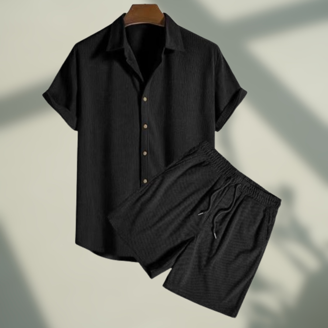 Evaristo® | Elegant Velvet Effect Suit