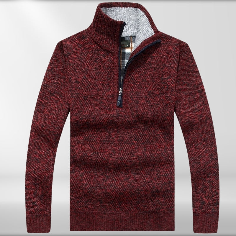 Diego® | Thicker Fleece Sweater With Half Zip