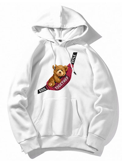 Clay | Shoulder Bag Bear Print Hoodie