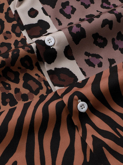 Arnon® | Patchwork Animal Print Shirt