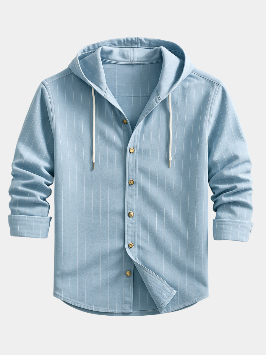 Rodney | LUXURY STRIPED HOODED SHIRT