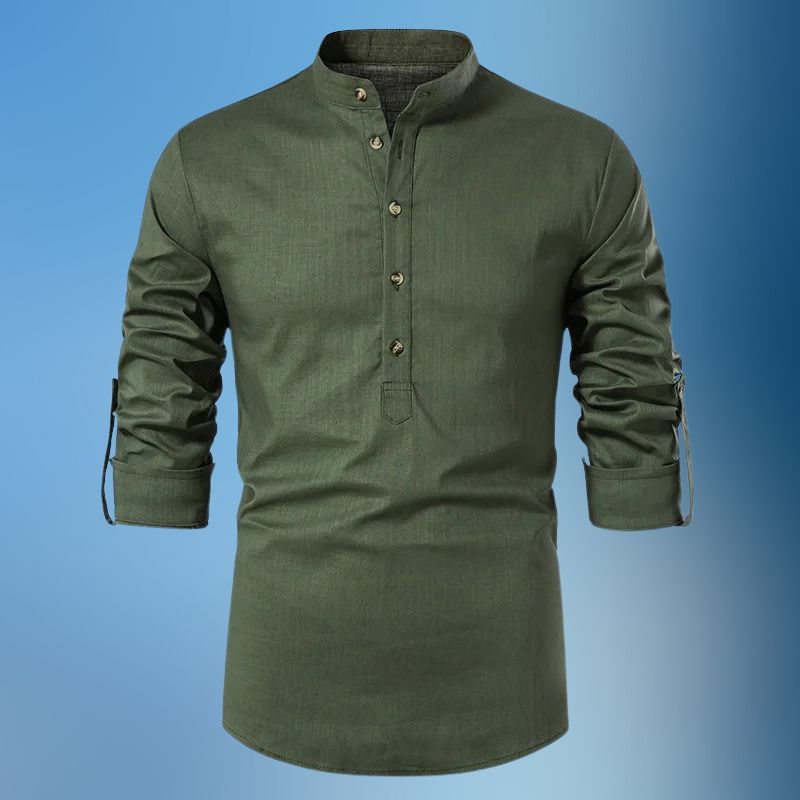 Kayden® | Long Sleeve Linen Shirt