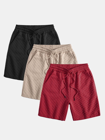 Ademar® | 3 Pieces Geometric Jacquard Shorts