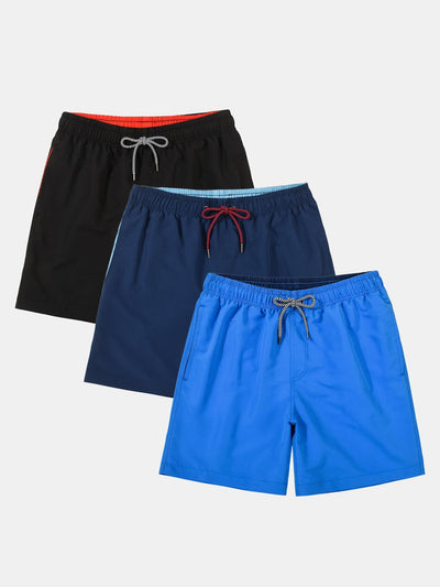 Adelhelm® | 3 Pieces Contrast Waistband Swim Shorts