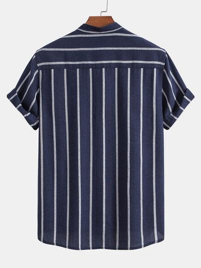 Antton® | Stripes Cotton Henley Shirts