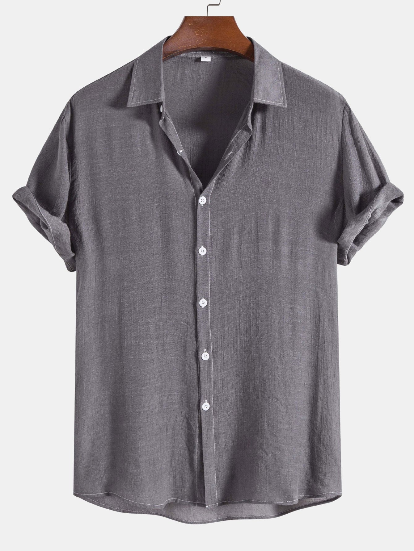 Athelstan® | Light Wrinkled Fabric Button Up Shirt