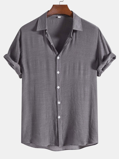 Athelstan® | Light Wrinkled Fabric Button Up Shirt