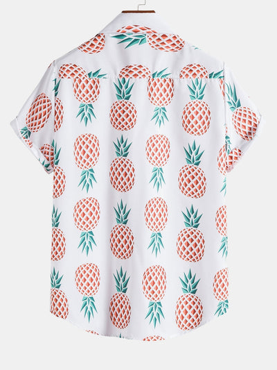 Armonie® | Pineapple Print Button Up Shirt