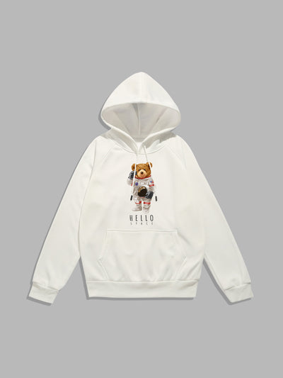 Oberon | Astronaut Bear Print Hoodie