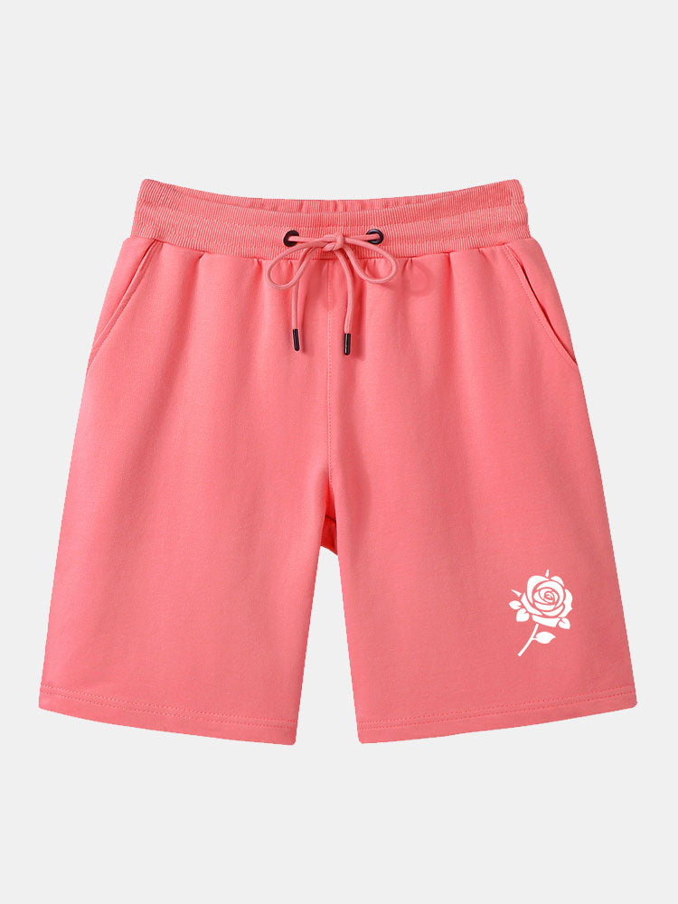 Isidoro® | Rose Print Mid Length Shorts