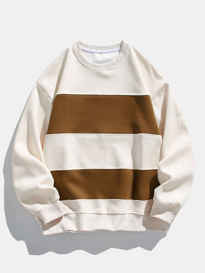 Arminius® | Relax Fit Color Block Crew Neck Sweatshirt