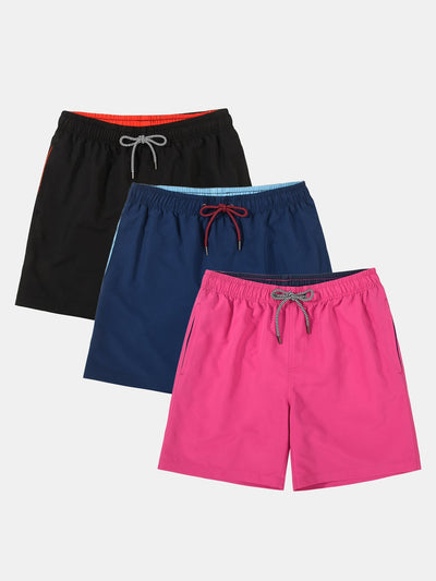 Adelhelm® | 3 Pieces Contrast Waistband Swim Shorts