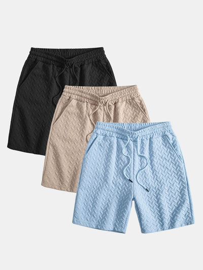 Ademar® | 3 Pieces Geometric Jacquard Shorts