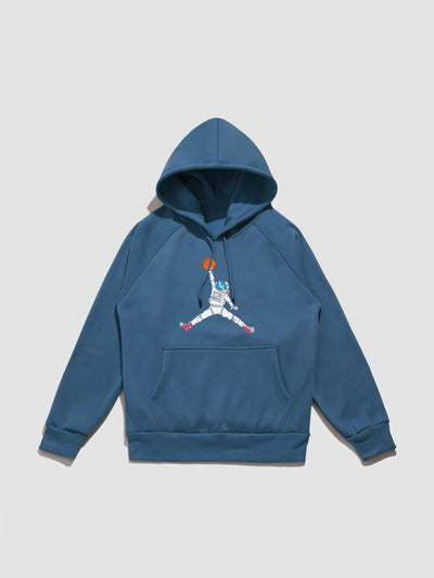 Preston | Basketball Astronaut Print Hoodie